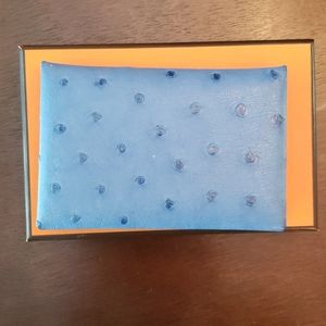 2 HR SALE!!!💙Ostrich Calvi Card Holder 💙